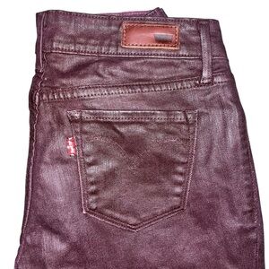 Levi’s Coated Demi Curve Modern Rise Skinny Jean Size 26